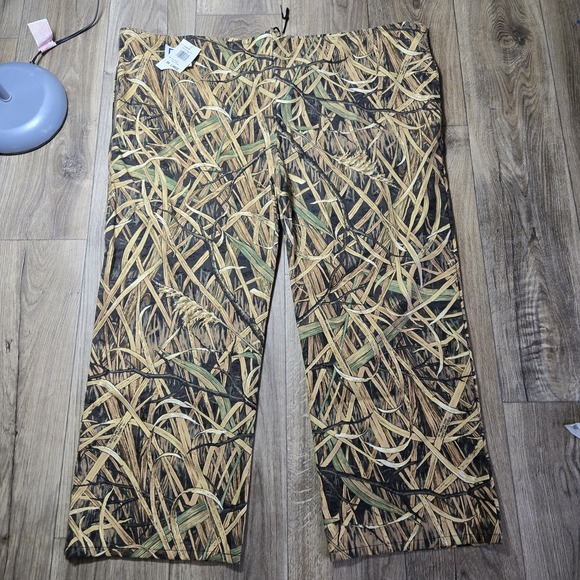NWT Vtg Field N Forest Waterfowl‎ Hunting Pants USA 3XL Skyline Fall Flight Camo - Picture 1 of 11